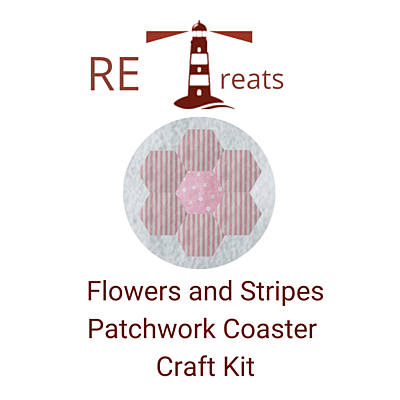 RE Treats Flowers and Stripes Patchwork Coaster Craft Kit