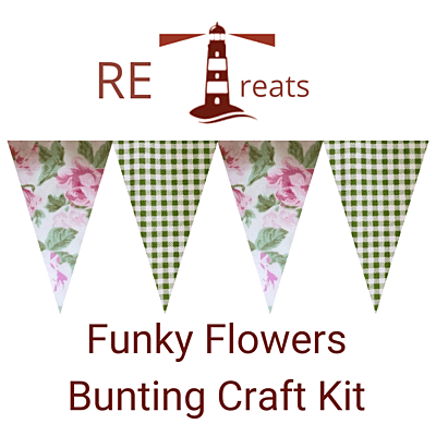 RE Treats Funky Flowers Bunting Kit