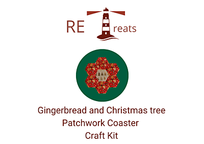 RE Treats Gingerbread and Christmas Tree Coaster Craft Kit